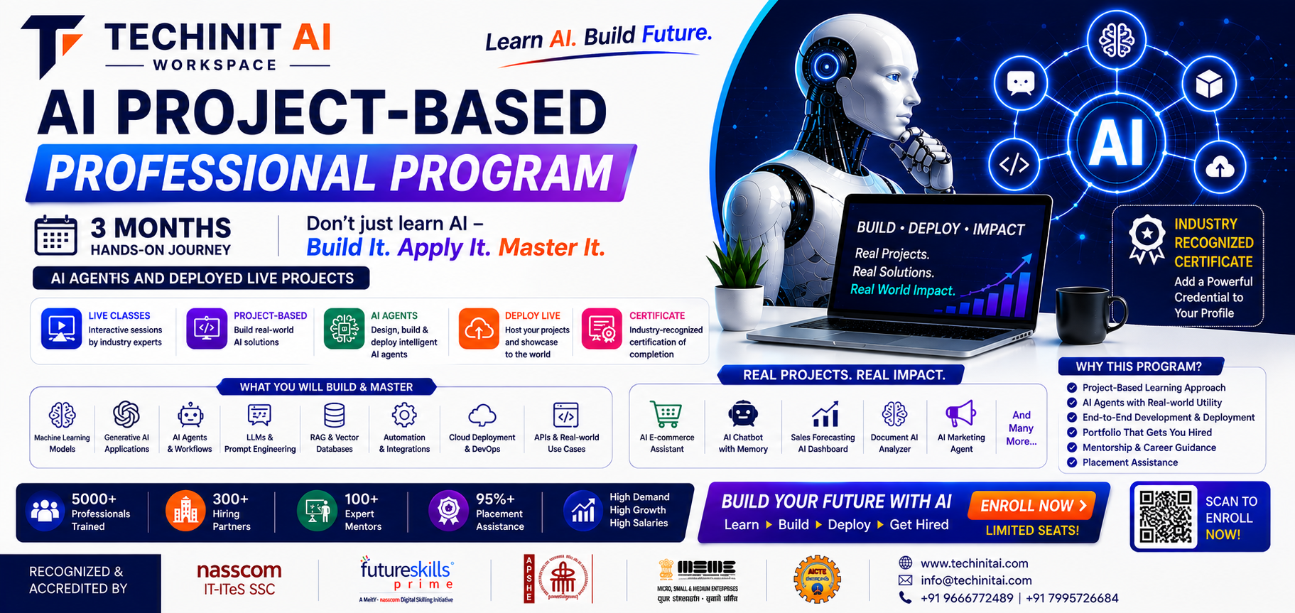 AI Project-Based Professional Program — 3 months building, deploying and mastering real AI projects