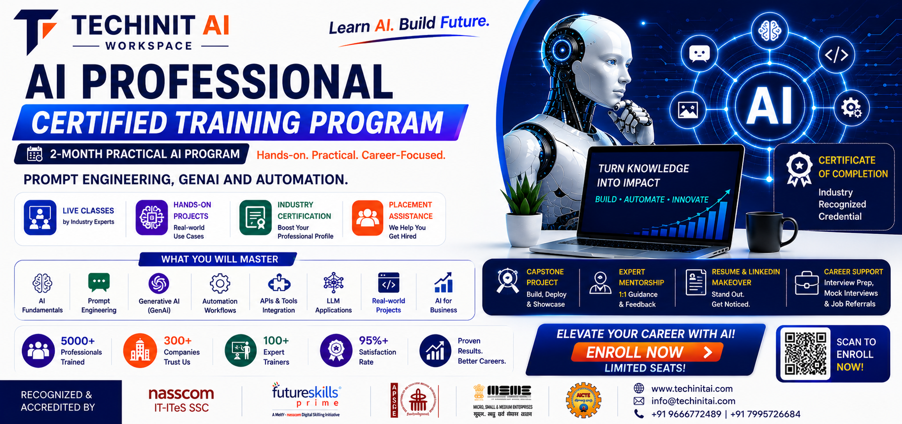 AI Professional Certified Training Program — 2-month practical prompt engineering, GenAI and automation course